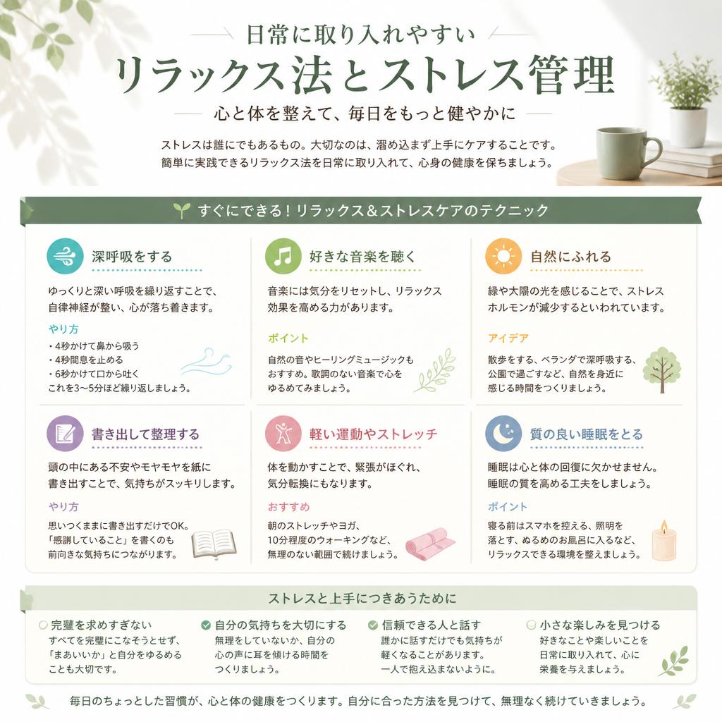 4. リラックス法とストレス管理