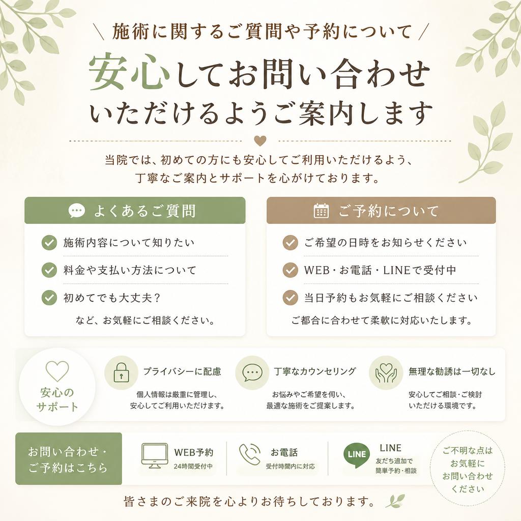 今すぐお問い合わせを！