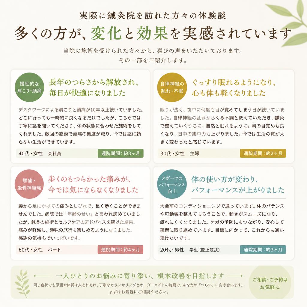 体験者の声