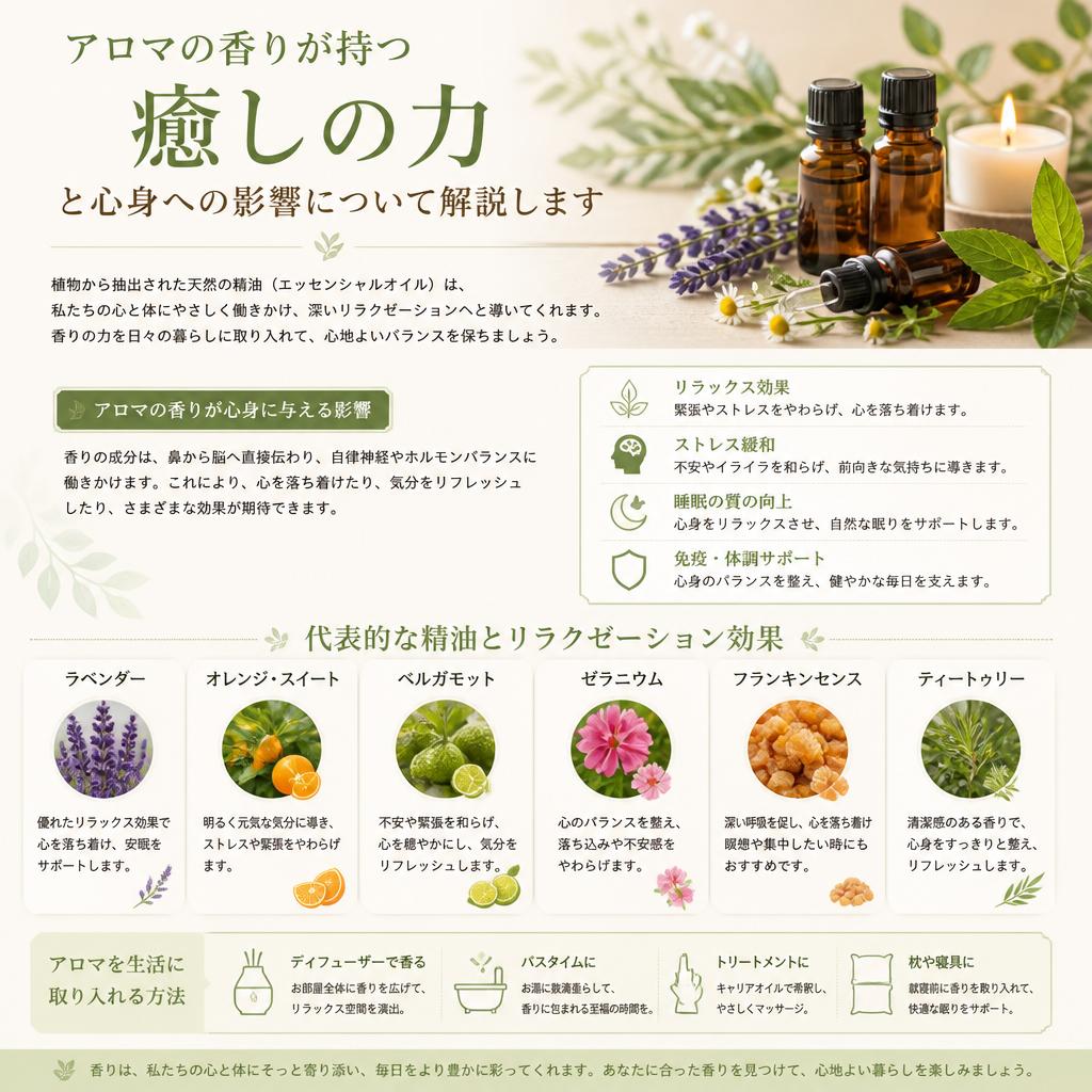 アロマテラピーの効果