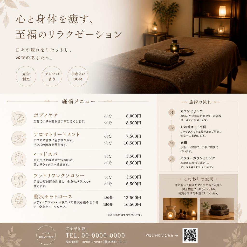 施術内容と料金