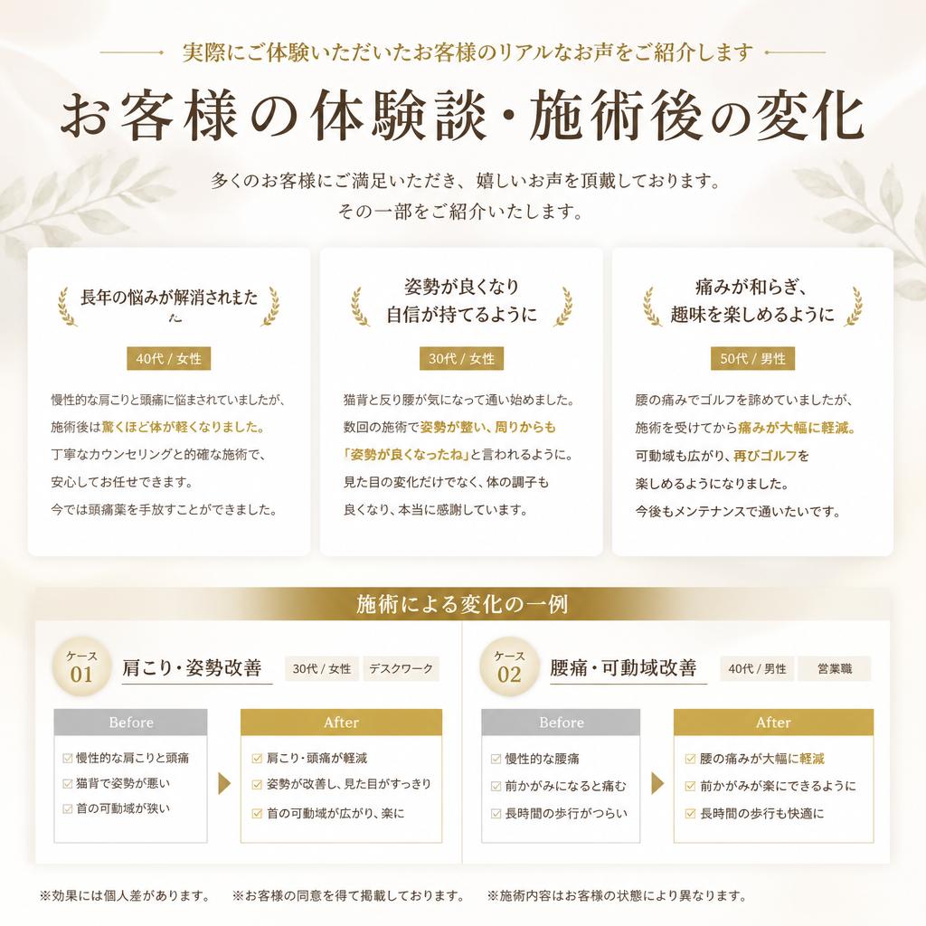 実績とお客様の声