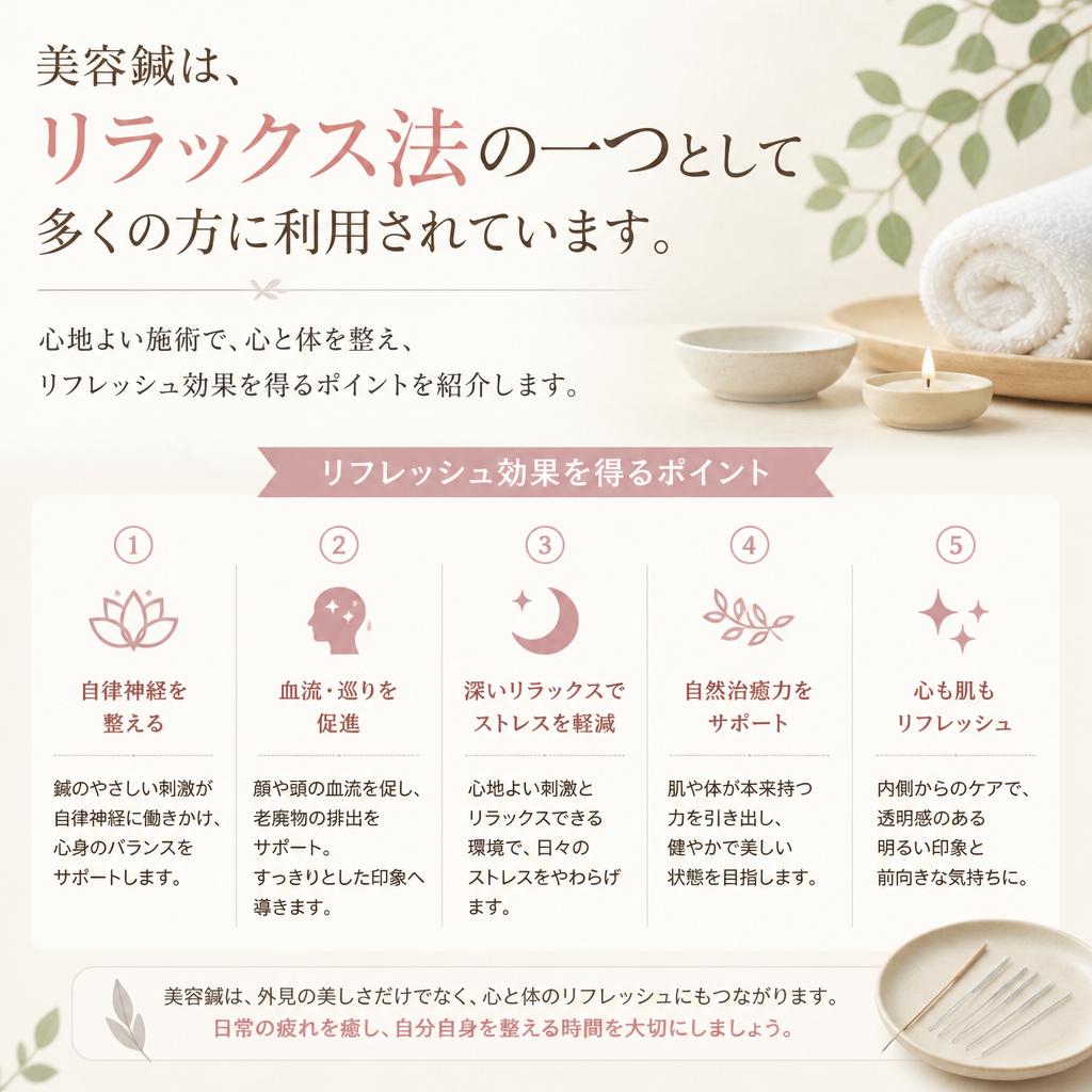 リラックス法としての美容鍼