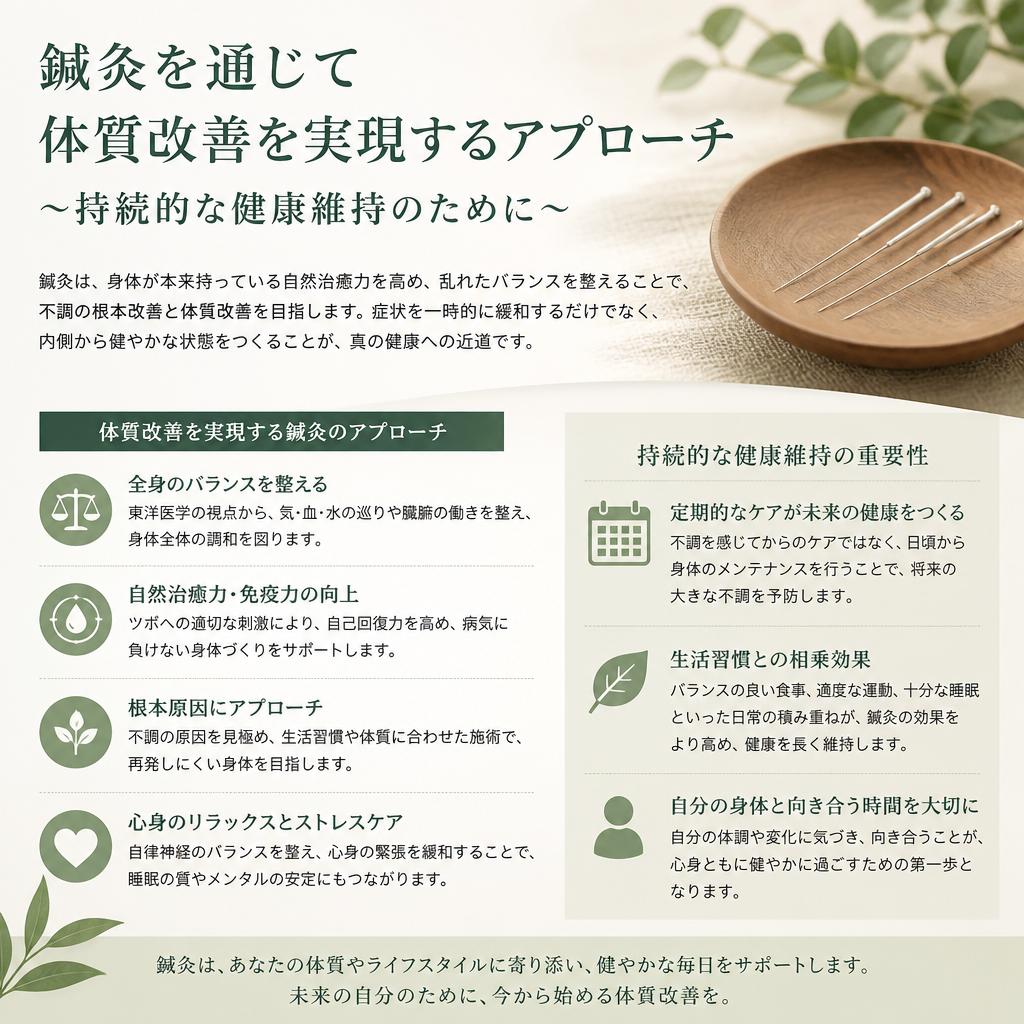 体質改善への道